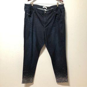 Lane Bryant Embellished Stretch Jeans Size 22
